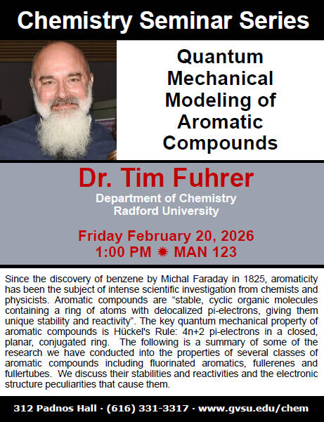 chemistry lecture series with Dr. Furher